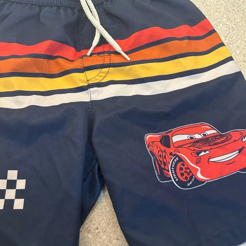 Cars Lightning Mcqueen Disney‎ Boys Swim Trunks Size 5T